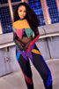 Colorful Rhinestone Bodysuit S-XL